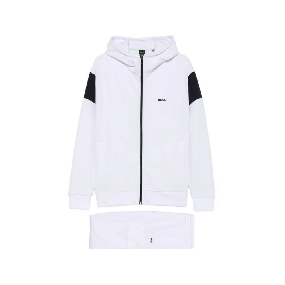 Boss White Trousers - Track Pants Men